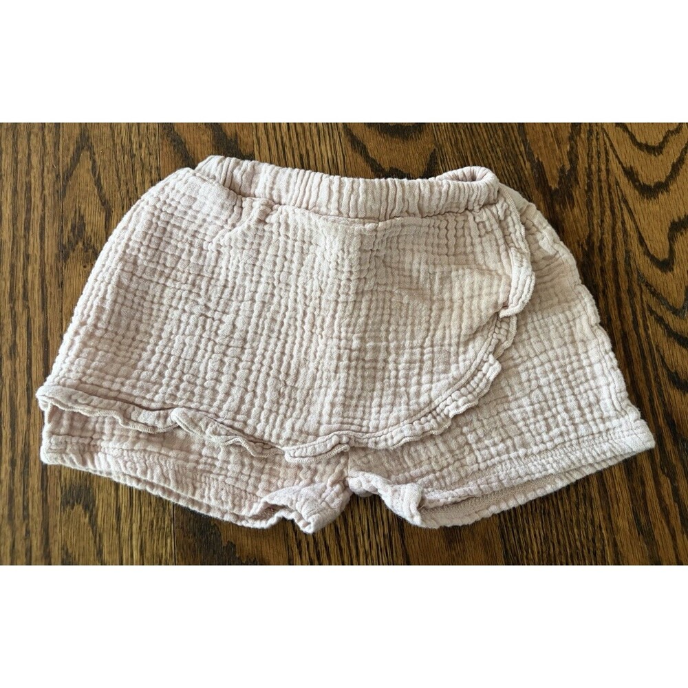 Rene Rofe 100% Cotton Toddler 2T Girls Skort Shorts Gauzy Boho Light Pink Size